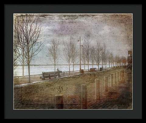 Winters Edge - Framed Print